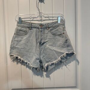 Wild Fable Women's Button Fly Denim Frayed Hem Shorts